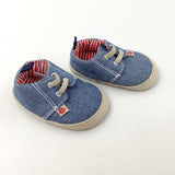 Blue Soft Sole Baby Shoes - Boys - Shoe Size 1