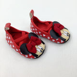 Minnie Mouse Hearts Red Soft Sole Baby Shoes - Girls - Shoe Size 0
