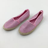 Glittery Pink Shoes - Girls - Shoe Size 1