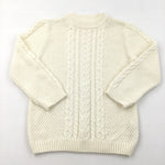 Cream Knitted Jumper - Girls 6-7 Years