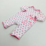 Deer Spotty Pink & White Romper - Girls 0-3 Months