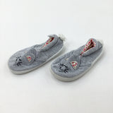 Bunnies Grey Shoes - Girls - Shoe Size 4