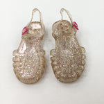 Glittery Clear Beach Shoes - Girls - Shoe Size 8