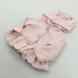 Bunny Pink Jersey Coat - Girls 0-3 Months
