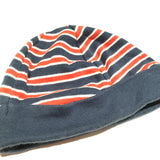 Navy, White & Red Striped Thick Jersey Hat - Boys 9 Months
