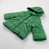 Green Fleece Lined Coat - Boys 3-6 Months