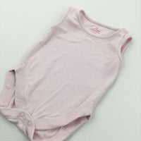 Pink Sleeveless Bodysuit - Girls 0-3 Months