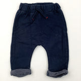 Navy Joggers - Boys 3-6 Months