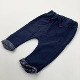 Navy Joggers - Boys 3-6 Months