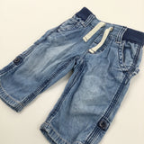 Light Blue Denim Jeans - Boys 3-6 Months