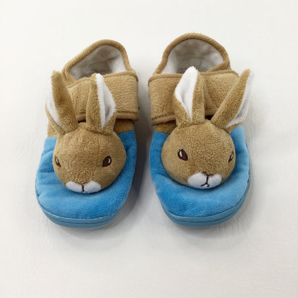 Peter Rabbit Blue Slippers - Girls - Shoe Size 12