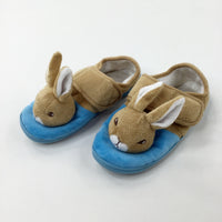 Peter Rabbit Blue Slippers - Girls - Shoe Size 12