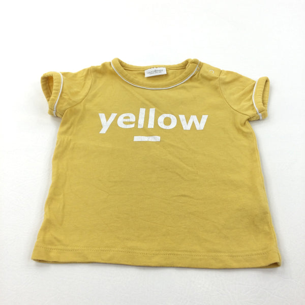 'Yellow' T-Shirt - Boys 3-6 Months