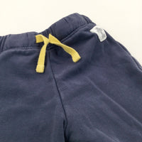 Navy & Yellow Jersey Trousers - Boys 3-6 Months