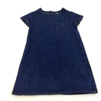 Dark Blue Denim Dress - Girls 6 Years