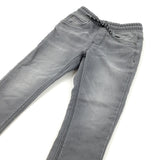 Grey Denim Pull On Jeans - Boys 5 Years