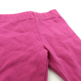 Bright Pink Cropped Leggings/Long Shorts - Girls 3-6 Months