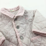 Pale Pink Quilted Lightweight Jacket - Girls 3-6 Months