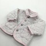 Pale Pink Quilted Lightweight Jacket - Girls 3-6 Months