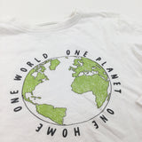 'One World, One Planet…' White Long Sleeve Top - Boys 5-6 Years
