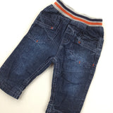 Lined Jeans with Elastic Waist - Boys 3-6 Months