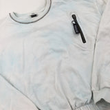 Blue & White Tie Dye Sweatshirt - Girls 9-10 Years