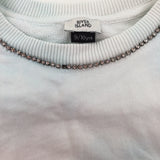 Blue & White Tie Dye Sweatshirt - Girls 9-10 Years