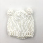 Cream Knitted Hat - Boys/Girls 3-6 Months