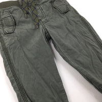 Green Lined Trousers - Boys 12 Months