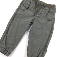 Green Lined Trousers - Boys 12 Months
