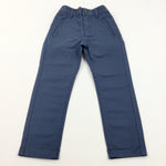 Blue Smart Trousers With Adjustable Waistband - Boys 4 Years