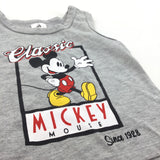 'Classic Mickey Mouse' Grey Vest Top - Boys 9-12 Months
