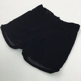 Sparkly Black Velvet Shorts - Girls 5-6 Years