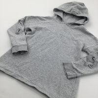 Grey Mottled Hoodie Sweatshirt - Girls 9-10 Years