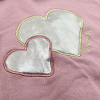 'Dream Big' Hearts Lilac Hoodie Sweatshirt - Girls 8-10 Years