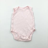 Pale Pink Sleeveless Bodysuit - Girls Newborn