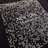 'New York Manhattan' Diamonte Black T-Shirt - Girls 9 Years