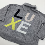 'Luxe' Grey Lightweight Knitted Rollneck Jumper - Girls 9-10 Years