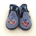 Race Cars Blue Slippers - Boys - Shoe Size 10