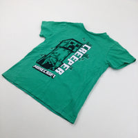 'Creeper' Minecraft Green T-Shirt - Boys 9-10 Years