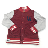 'LA Oakland' Red & Grey Baseball Style Jacket/Jumper - Boys 10 Years