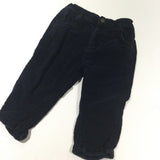 Navy Corduroy Trousers - Boys 9-12 Months