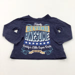 'Beyond Awesome' Navy Long Sleeve Top - Boys 18-24 Months
