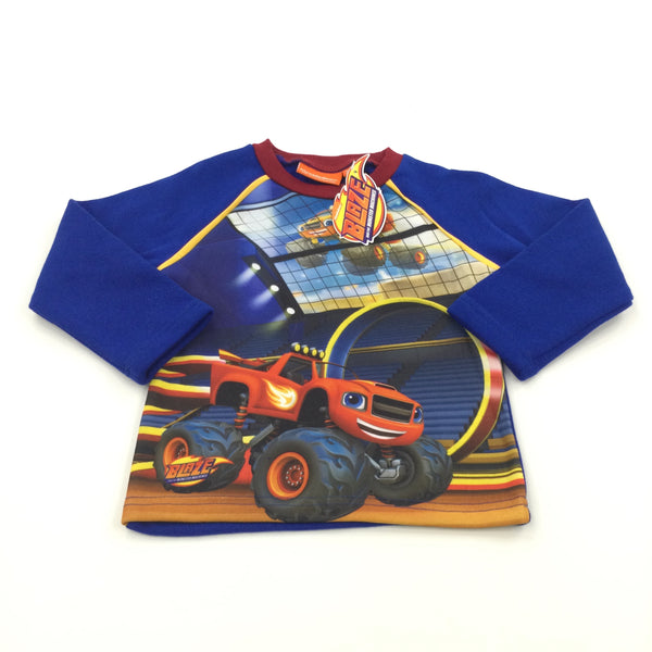 **NEW** 'Blaze And The Monster Machines' Monster Truck Blue Jumper - Boys 2 Years