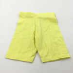 Yellow Lightweight Jersey Shorts - Girls 9-12 Months