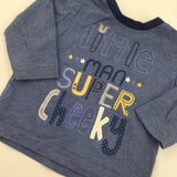 'Little Bro Hugs' Cream Long Sleeve Top - Boys 0-3 Months