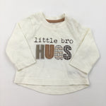 'Little Man Super Cheeky' Blue Long Sleeve Top - Boys 0-3 Months