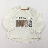 'Little Man Super Cheeky' Blue Long Sleeve Top - Boys 0-3 Months