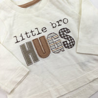 'Little Man Super Cheeky' Blue Long Sleeve Top - Boys 0-3 Months