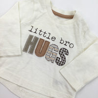 'Little Man Super Cheeky' Blue Long Sleeve Top - Boys 0-3 Months